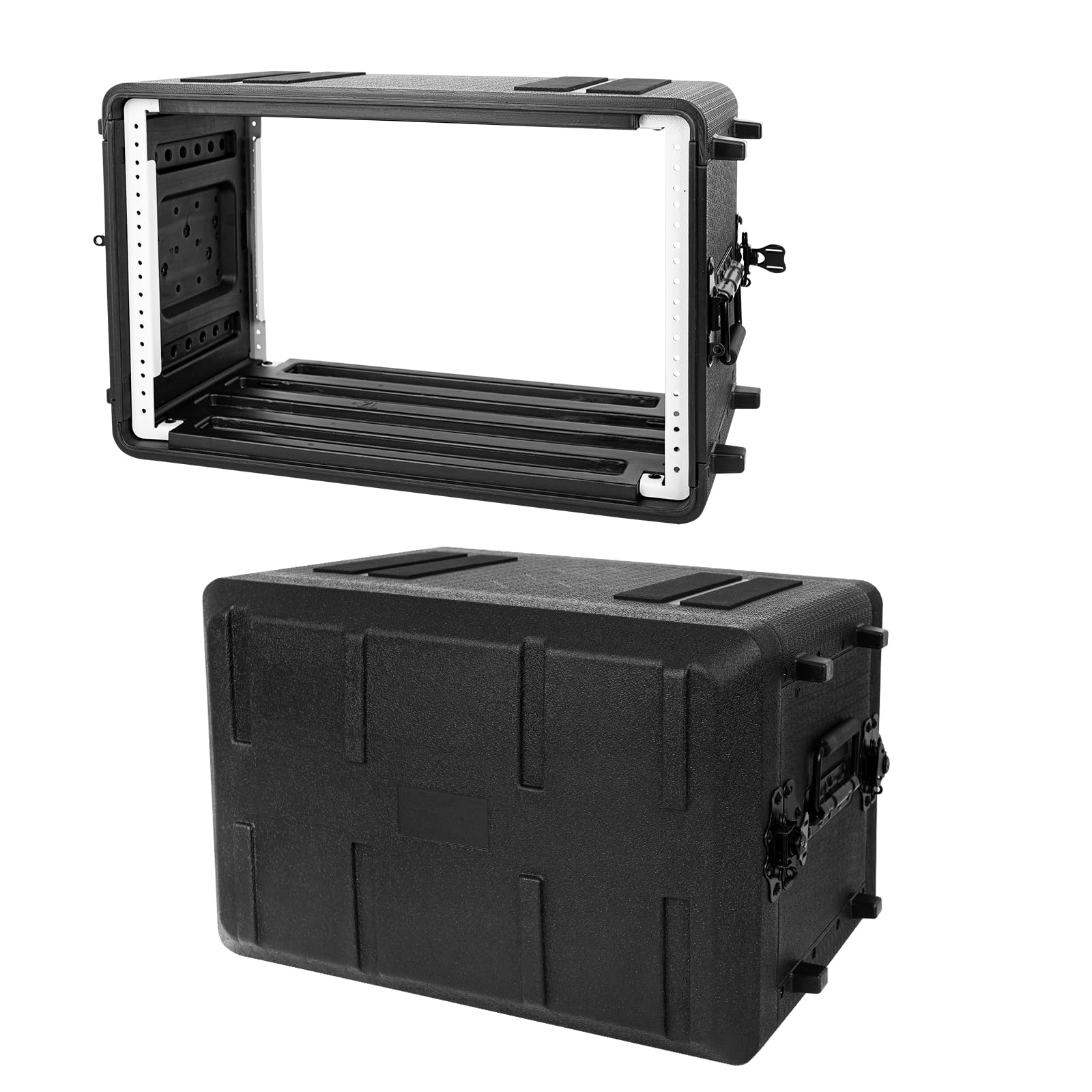 Photo 1 of Pro-Audio PA DJ Flight Road Travel Mount - 6U Rack Case, Waterproof Hard Case with Customized Foam, Wireless Mic System Storage/Amp/Effect/Mixer