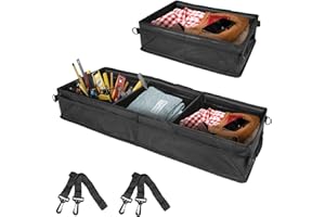 Sinvanho 2PCS Under Seat Storage Box for 2015-2024 Ford F150 SuperCrew Cab & Crew Cab, Truck Accessories Rear Seat Tool Box Organizer Compatible with 2017-2023 F250 F350 F450 F550 Super Duty