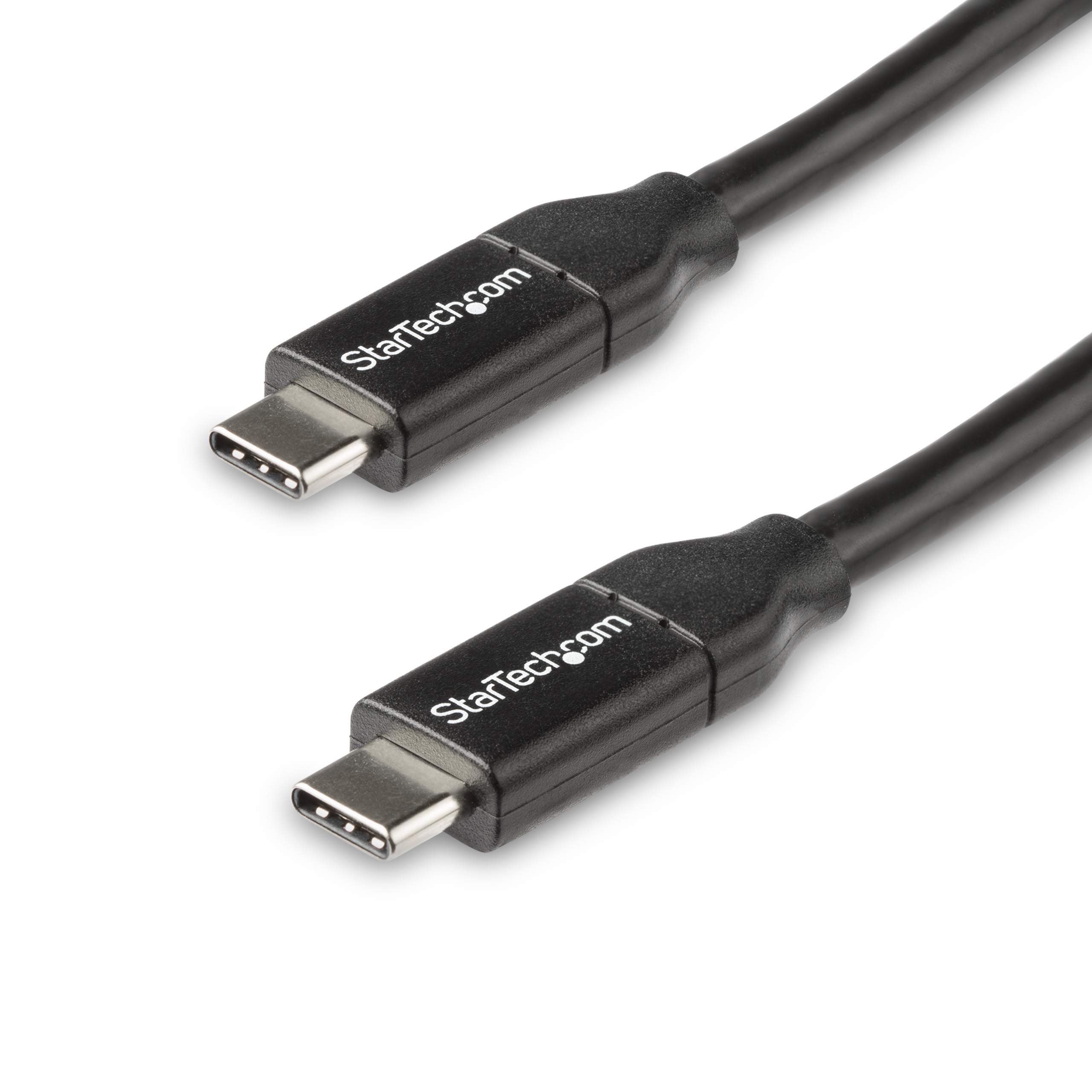 StarTech.com USB C to USB C Cable - 1.5 ft / 0.5m - 5A PD - White - USB 2.0 - USB-IF Certified - USB Type C Cable - USB C Charging Cable (USB2C5C50CM) โ image 1