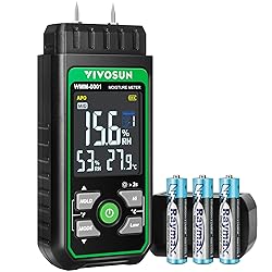 VIVOSUN Wood Moisture Meter, 3-In-1 Pin-Type
