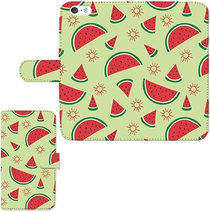Amazon Galaxy 1 Scv48 手帳型専用スマートフォンカバー スイカ イラスト かわいい グリーン 完全国内受注生産品 日本製 Ais0939 ケース カバー 通販