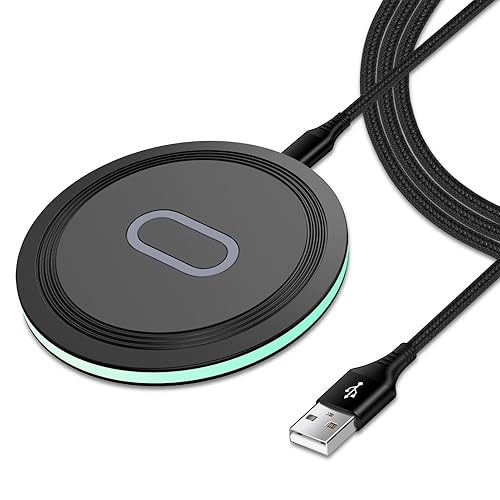 Wireless Charger, 15W Fast Wireless Charging Pad Certified Charger