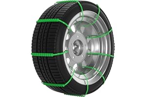 Topteng Tire Snow Chains, 10PCS Snow Tire Chain Anti-Skid Belt for Car Truck SUV Emergency Winter Driving