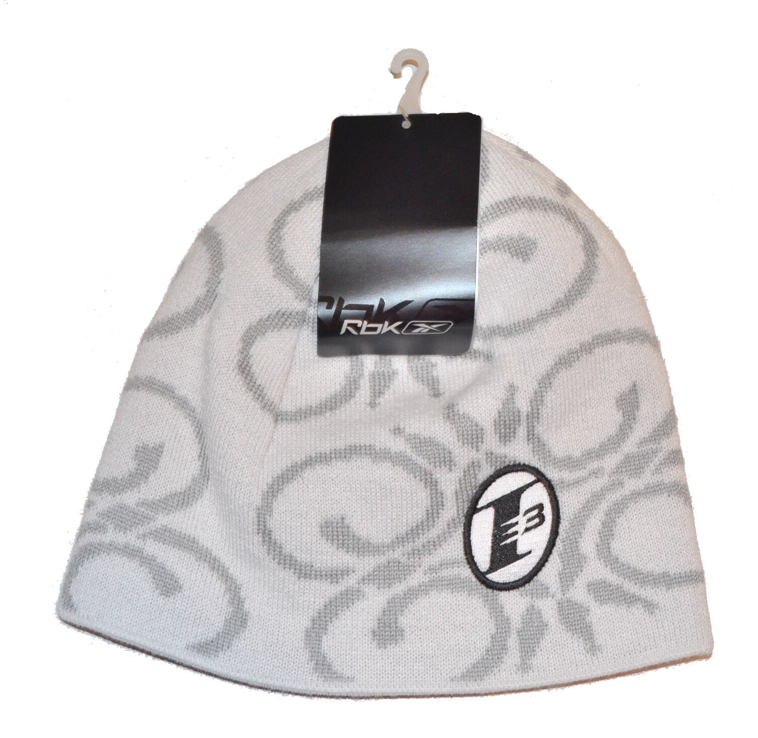 Allen Iverson I3 "The Answer" White Knit Skull Cap - NBA Philadelphia 76ers Cuffless Beanie Hat