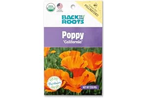Back to the Roots 100% Organic Seed Packet - Poppy 'California'