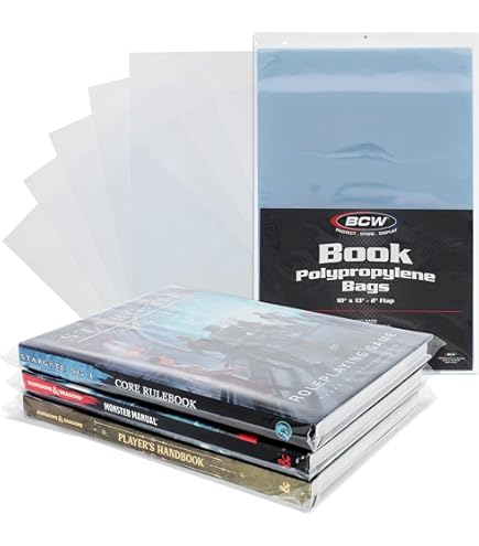 Amazon.com: BCW Paperback Book Bags - 100-Pack | 5 x 7 3/8 Inches