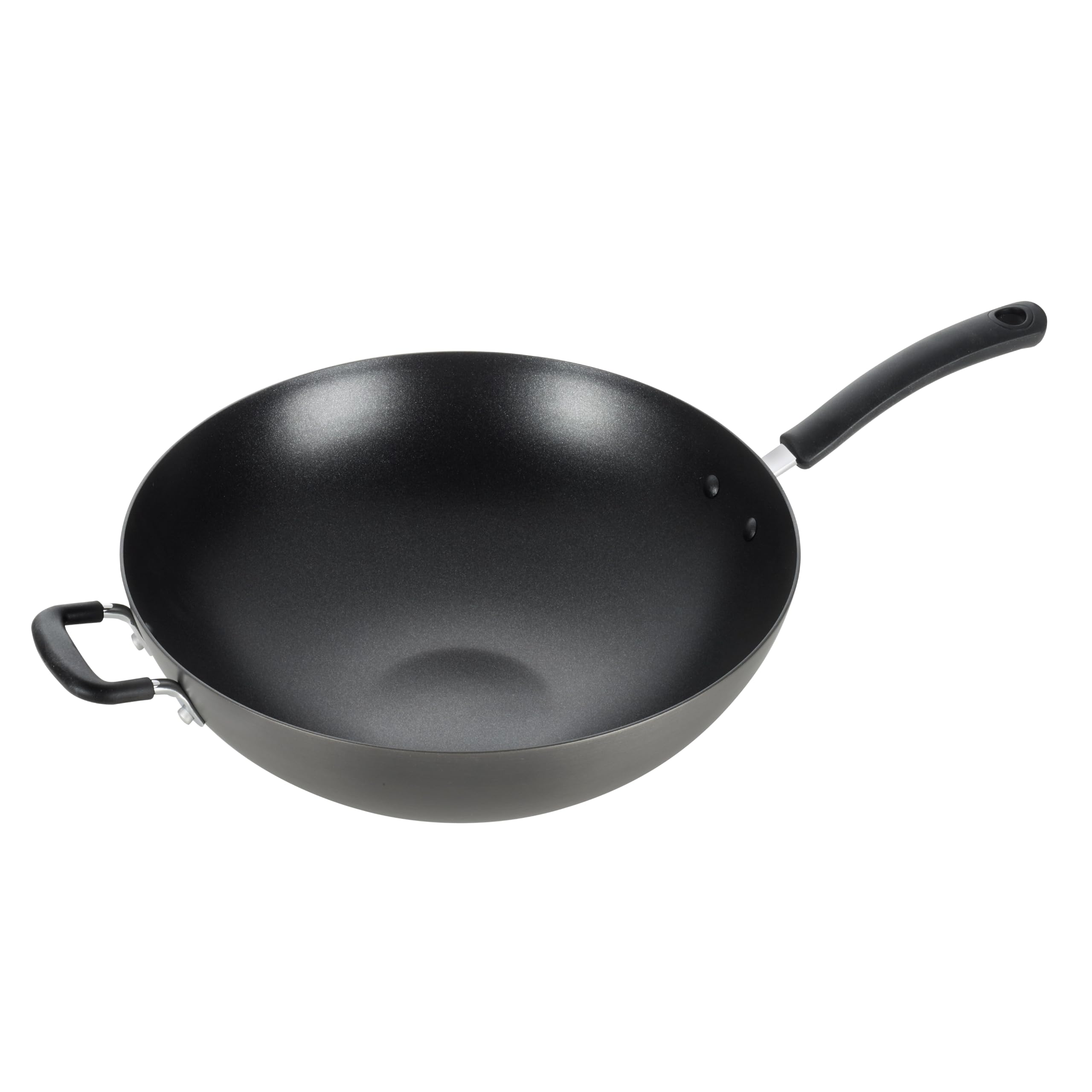 Photo 1 of ***USED AND DIRTY***
T-fal Ultimate Hard Anodized Nonstick Wok 14 Inch, Oven Broiler Safe 350F, Non Stick Stir-Fry Pan, Cookware, Pots and Pans, Kitchen, Versatile Deep Frying, Sauté, Braise, Stew, Dishwasher Safe, Black