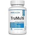 PEScience TruMulti Men's, Multivitamin with Premium Quality Vitamin C, D, Zinc for Immune & Stress Support, 90 Capsules