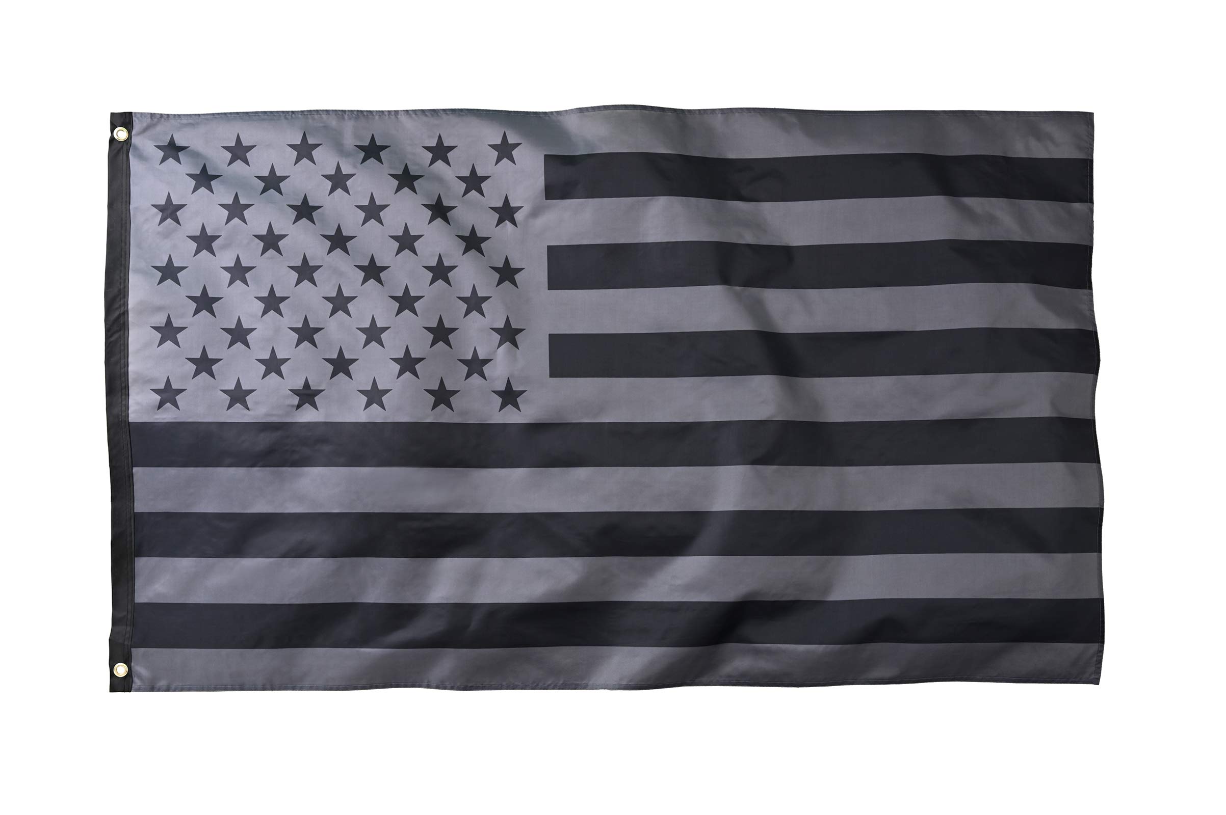 Photo 1 of All Black American Flag 3x5 Ft US Flag Double Side Printing with Brass Grommets (Printing)