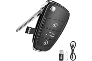 DTCRCH 64G 1080P HD Mini Camera, Small Nanny Cam for Home Security, Car Key Camera for Motion Detection, Loop Recording, Night Vision, Take Photos, Long Battery Life, Easy to Use & Carry