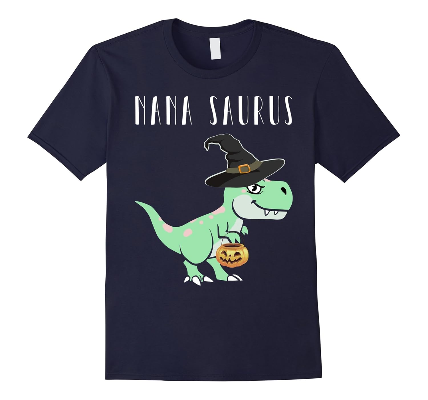 Funny Nana Saurus Witch Halloween Costume Gift T-Shirt-ANZ