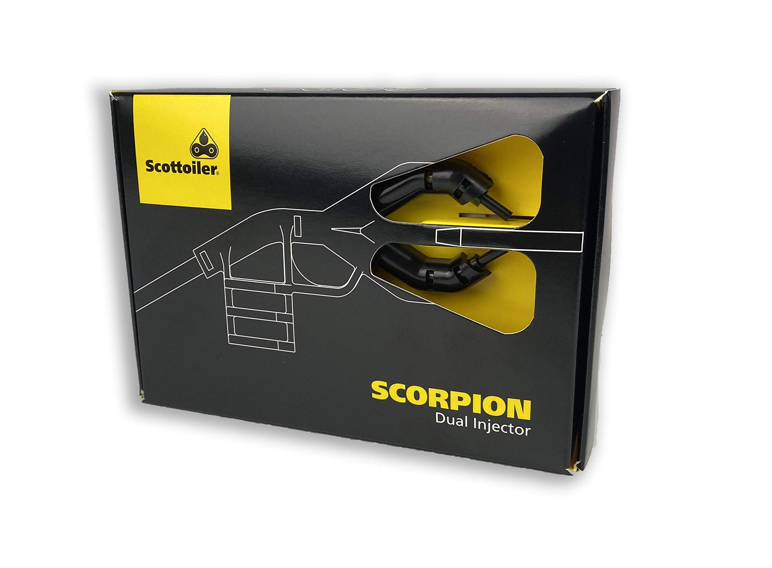 Scottoiler Scorpion Dual Injector - Twin feed applicator for all Chain Oiler systems - SO-5000…