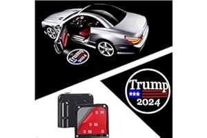 ZANYUAN TECHNOLOGY for Donald Trump 2024 Car Door Led Welcome Laser Projector Car Door Courtesy Light Suitable Fit for All Brands of Cars (Donald Trump 2024)