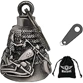 Dream Apparel Motorcycle Ride Bell For Bikers, Heavy Spirit Bells Accessory And Key Chain For Luck