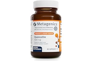 Metagenics Quercetin 500 mg Supplement - Immune & Cardiovascular Support, Antioxidant Protection - Non-GMO, Gluten-Free, Vegan - GMP Certified Facility - 60 Capsules