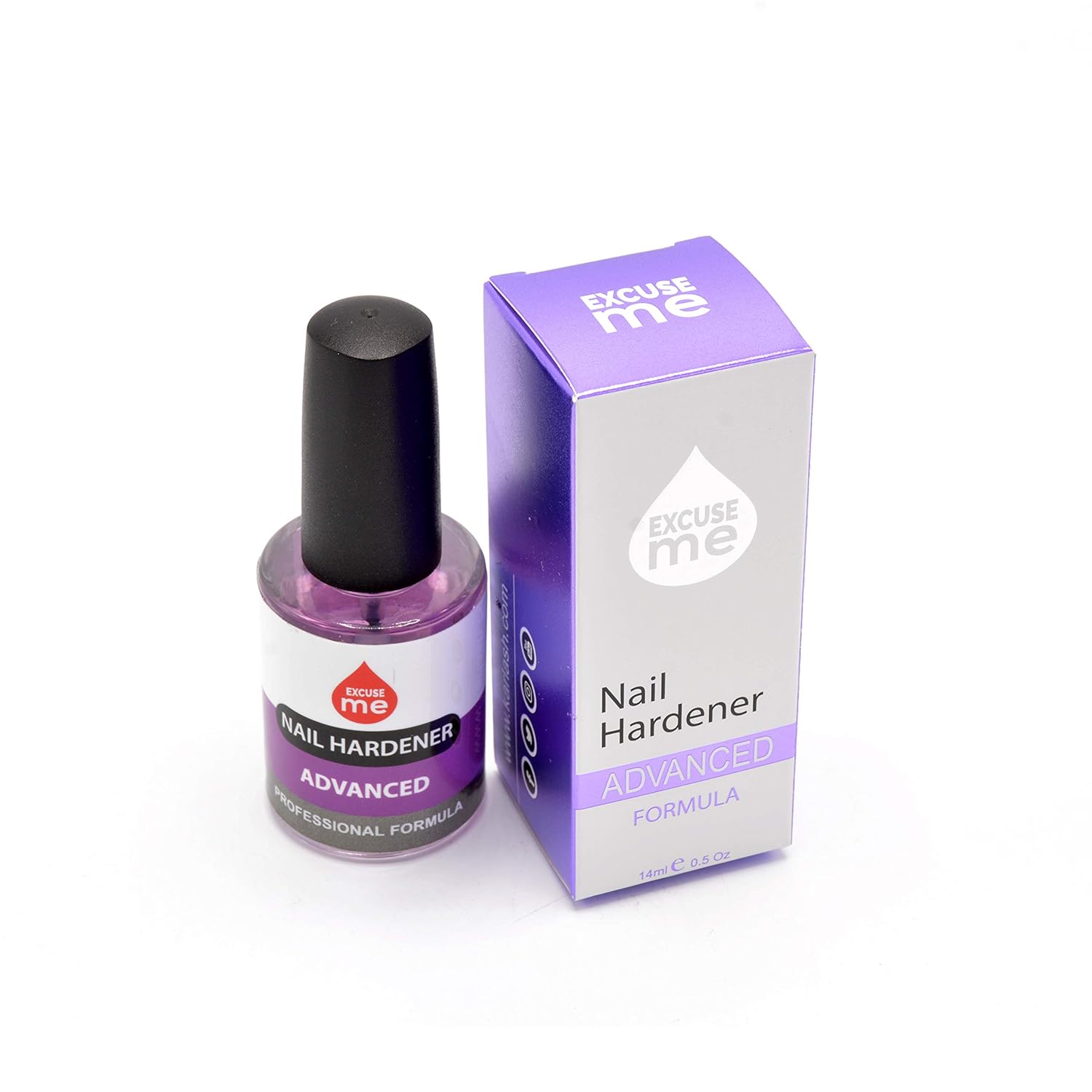 Excuse Me Nail Hardener Advanced Formula Strengthener Nail Growth System 0.5 oz: Beauty