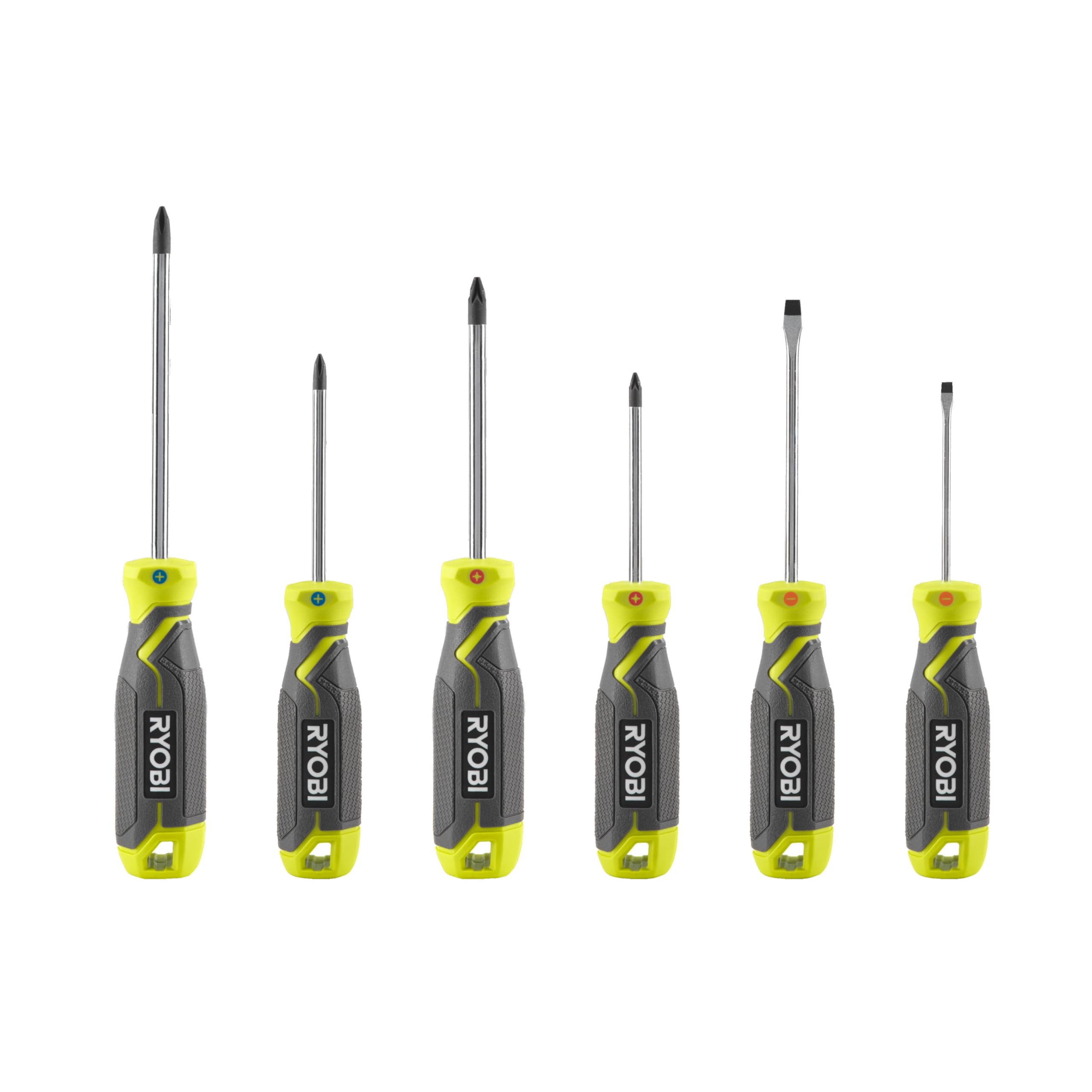 Ryobi RHSDS6PC Magnetic Screwdriver Set (6 Pieces)