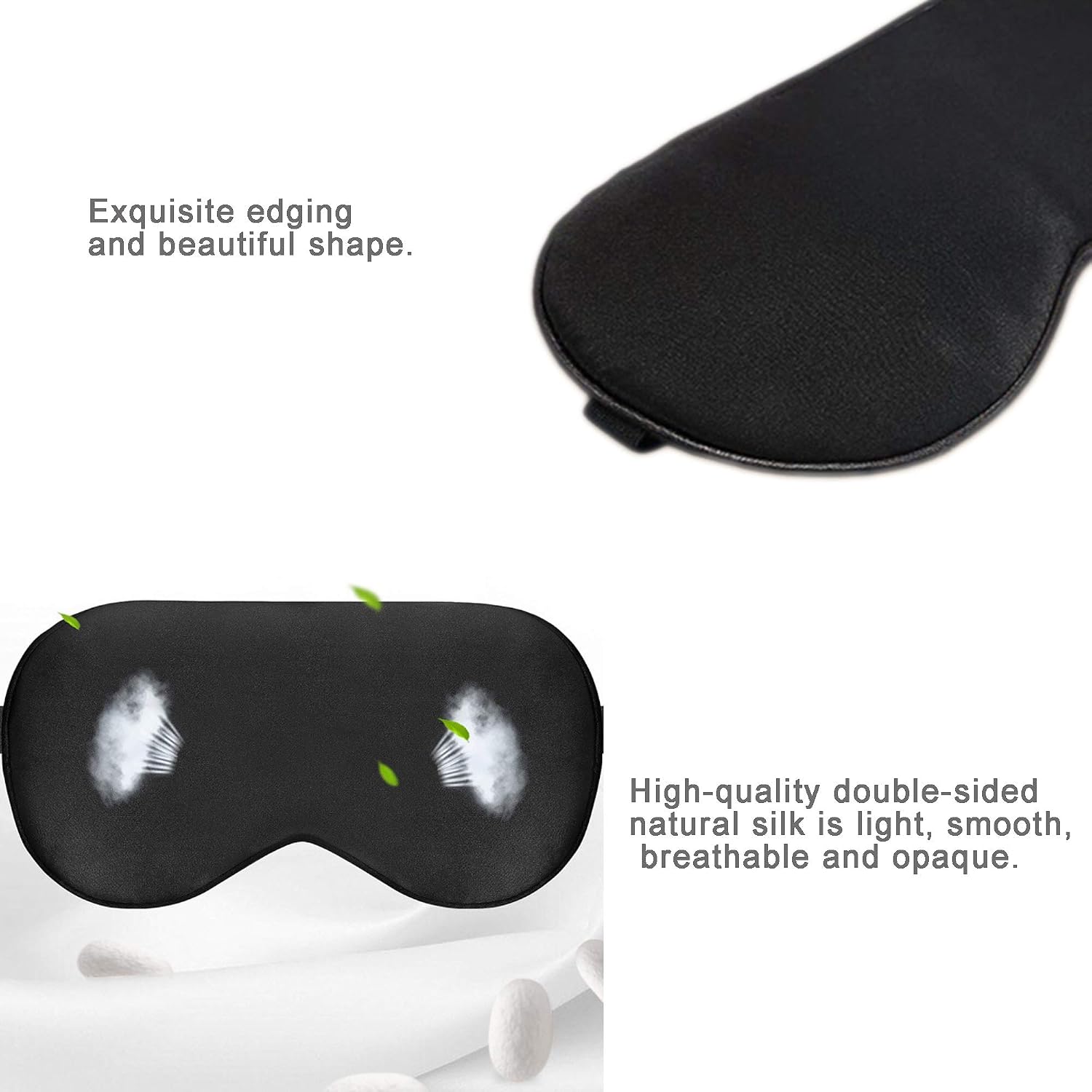 Sleep Eye Mask, Silk Blindfold - Image 5