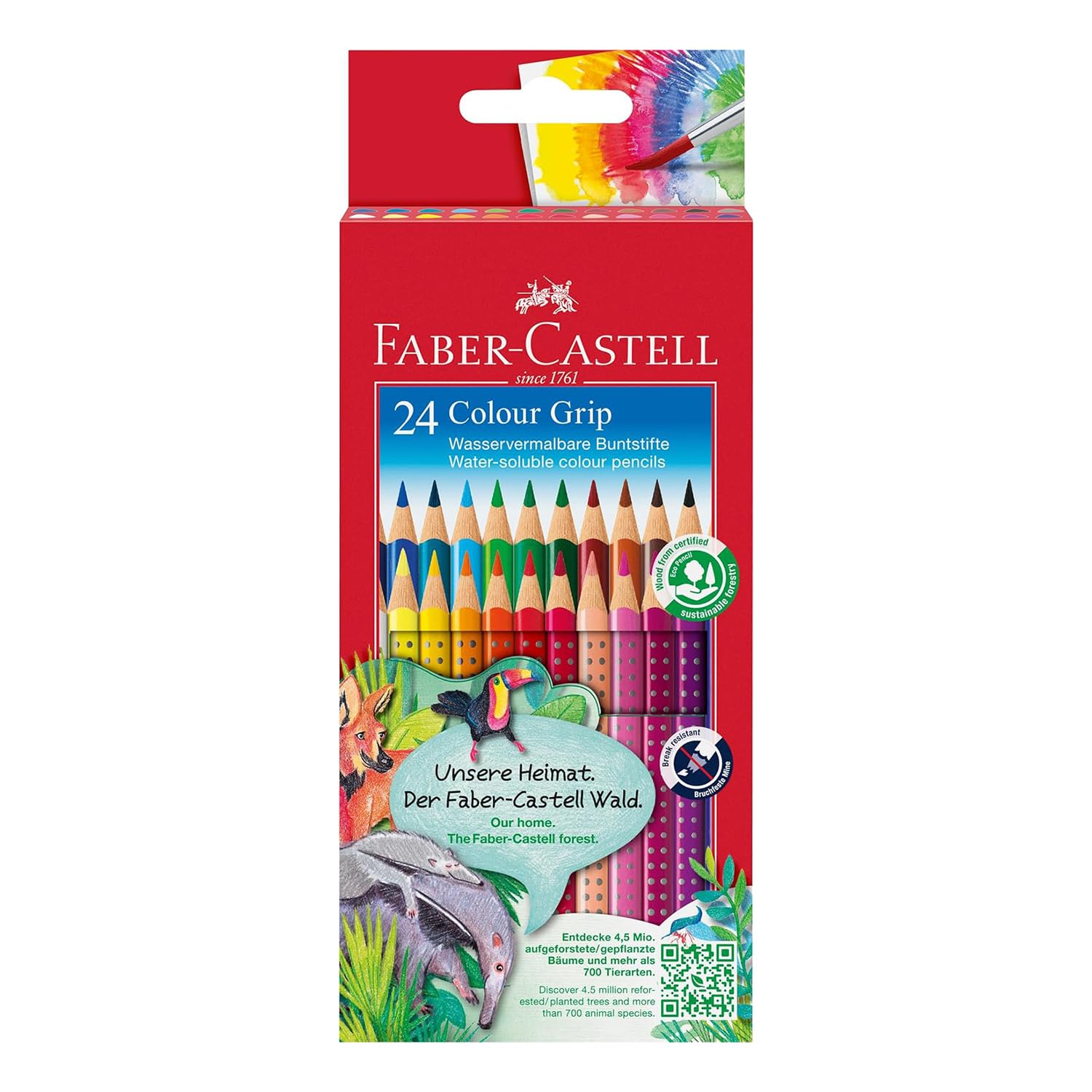 Faber-Castell Cardboard box 24 Colour Grip 2001pencils