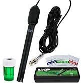 Long Body pH Electrode with BNC Socket Probe 300cm Cable 0-14pH for pH Meter, pH Controller pH Device Economical Sensor