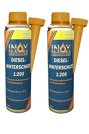 INOX® Diesel Winterschutz 1:200 Additiv - Dieselzusatz für alle Dieselsysteme - 2 x 250ml
