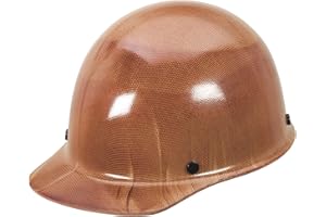 MSA Skullgard Cap Style Safety Hard Hat with Suspension - Non-Slotted Cap, Made of Phenolic Resin, Radiant Heat Loads up to 350F | Staz-On Pinlock Suspension