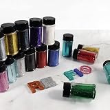 Renfio Ultra Fine Glitter Powder Deep Ocean 50g Resin Flakes for Crafts view 6