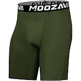 Moozava 1 or 2 Pack Mens Compression Shorts Spandex Shorts Performance Sport Athletic Underwear Workout Running Base Layer