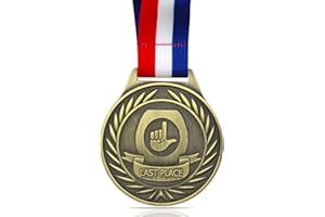 YUJUE Toilet Seat Last Place Medal, 3 Inch Loser Medal, Last Place Loser Trophy Prize Gift for Tournaments, School Competitions, Sports Events Teams