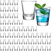 SUN GKOTTA 60 Pack Glass Shot Glasses Set,1.8OZ Shot Glasses Bulk With Heavy Base,Small mini Glass Cups for Vodka,Tequila,Espressos,Chocolate,Beer,whiskey