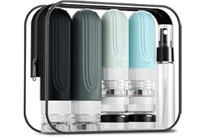 Mrsdry 16 Pack Travel Bottles - Silicone Toiletries Containers, Leak Proof Refillable Shampoo & Conditioner Essentials