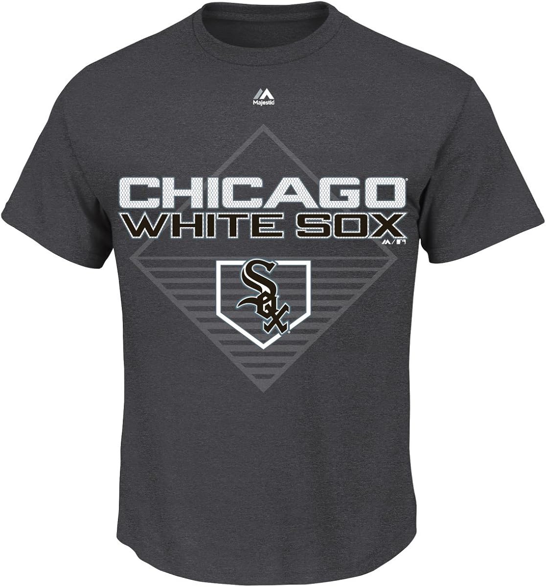 Amazon.com : Majestic Chicago White Sox MLB Winner Short Sleeve Men's Charcoal T-Shirt : Sports 