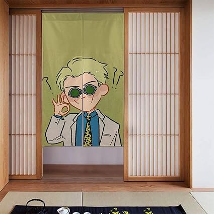 Amazon 呪術回戦 夜蛾 正道 のれん 暖簾 目隠し 仕切り カーテン ロング インテリア 和風 遮光 厚手 四季兼用 キッチン 玄関 部屋 風呂 和室 洋室 居酒屋 おしゃれ かわいい キャラクター 86 143 のれん オンライン通販