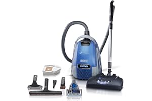 Prolux Phantom Canister Vacuum Cleaner with Wessel Werk EBK360 Power Nozzle, Lightweight, Powerful, H12 HEPA Filter Easy Suction Adjustment, Perfect for Quick and Efficient Cleaning