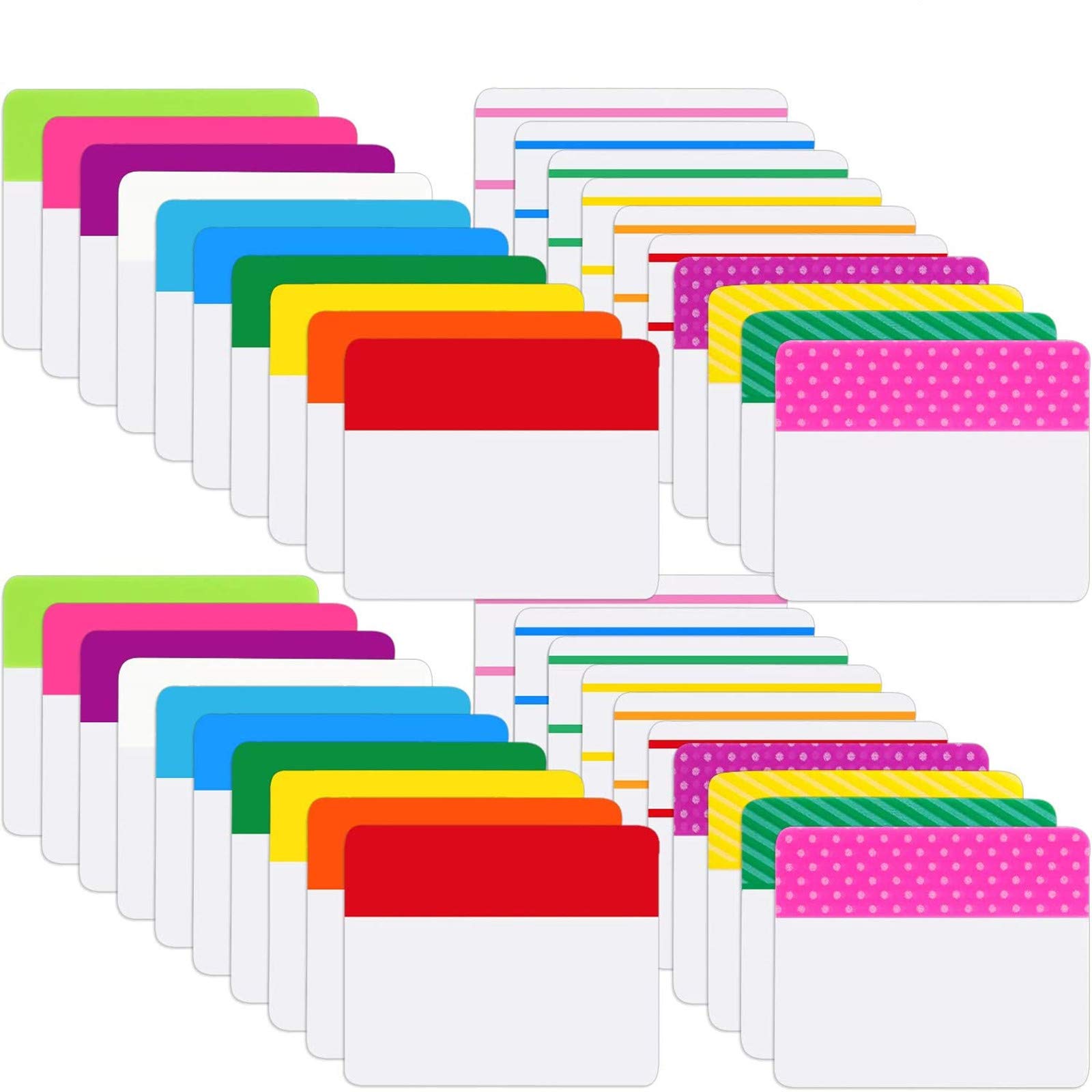 Buy 800 Pieces File Tabs Sticky Index Tabs, Writable and Repositionable Filing Tabs s for Pages