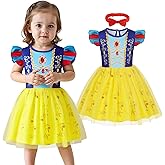 COTRIO Infant Baby Girls Princess Dress Halloween Costumes Toddler Tulle Tutu Fancy Party Dress Birthday Outfit with Headband