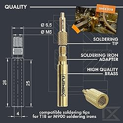 ruthex 7x Soldering Tips/Heat Set Insert Tips - for