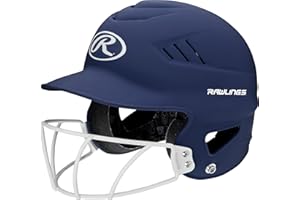Rawlings | COOLFLO Batting Helmet with Facemask | Fastpitch Softball | One Size fits Most (6 1/2-7 1/2)