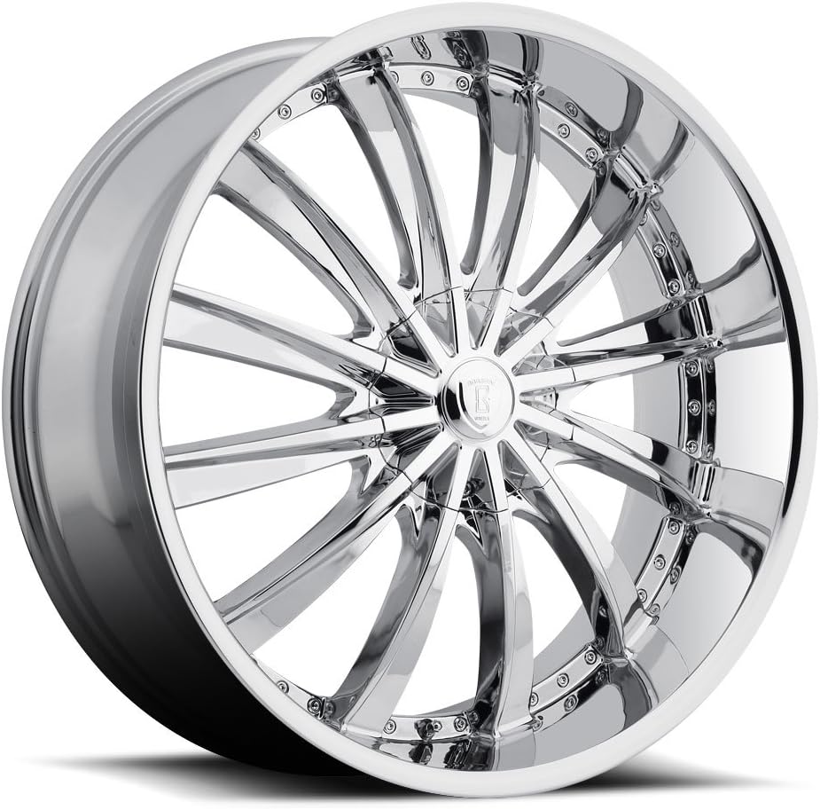 Kulture Motorsports 26" Inch Borghini B19 Chrome Wheels Rims Only | Set of 4 | Fits Chevy Ford GMC Dodge Toyota Lincoln Nissan Trucks