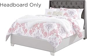 Signature Design By Ashley - Coralayne Full Upholstered Panel Headboard - Silver