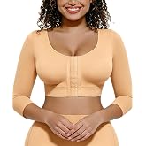 FeelinGirl Arm Compression Sleeve Women Post Surgery Front Closure Bra | Arm Lipo Compression Garment, Seamless Arm Shaper for Flabby Arms, Lymphedema Compression, Breast/Back Support