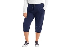 Just My Size Women's Sweatspants, French Terry Capris with Pockets, JMS Women's Capri Pocket Sweatpants
