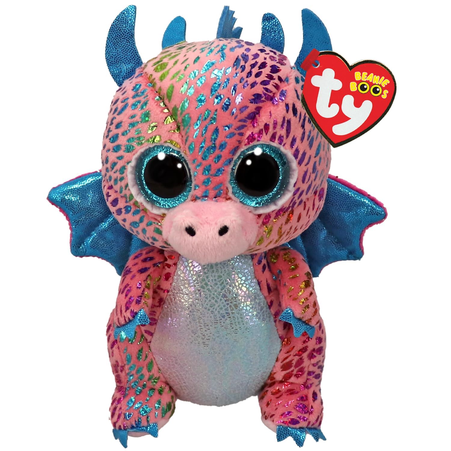 TY Flint Dragon Beanie Boo 15cm Soft Plush Toy for Kids – Collectible Stuffed Animal, Teddy, Plushies, Cuddly Toy Gift for Boys and Girls — image 1