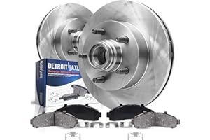 Detroit Axle - Front Brake Kit for 2WD 2000-2003 Ford F-150, 2002 Lincoln Blackwood Replacement 2000 2001 2002 2003 Disc Brake Rotors Ceramic Brakes Pads 5 Lugs