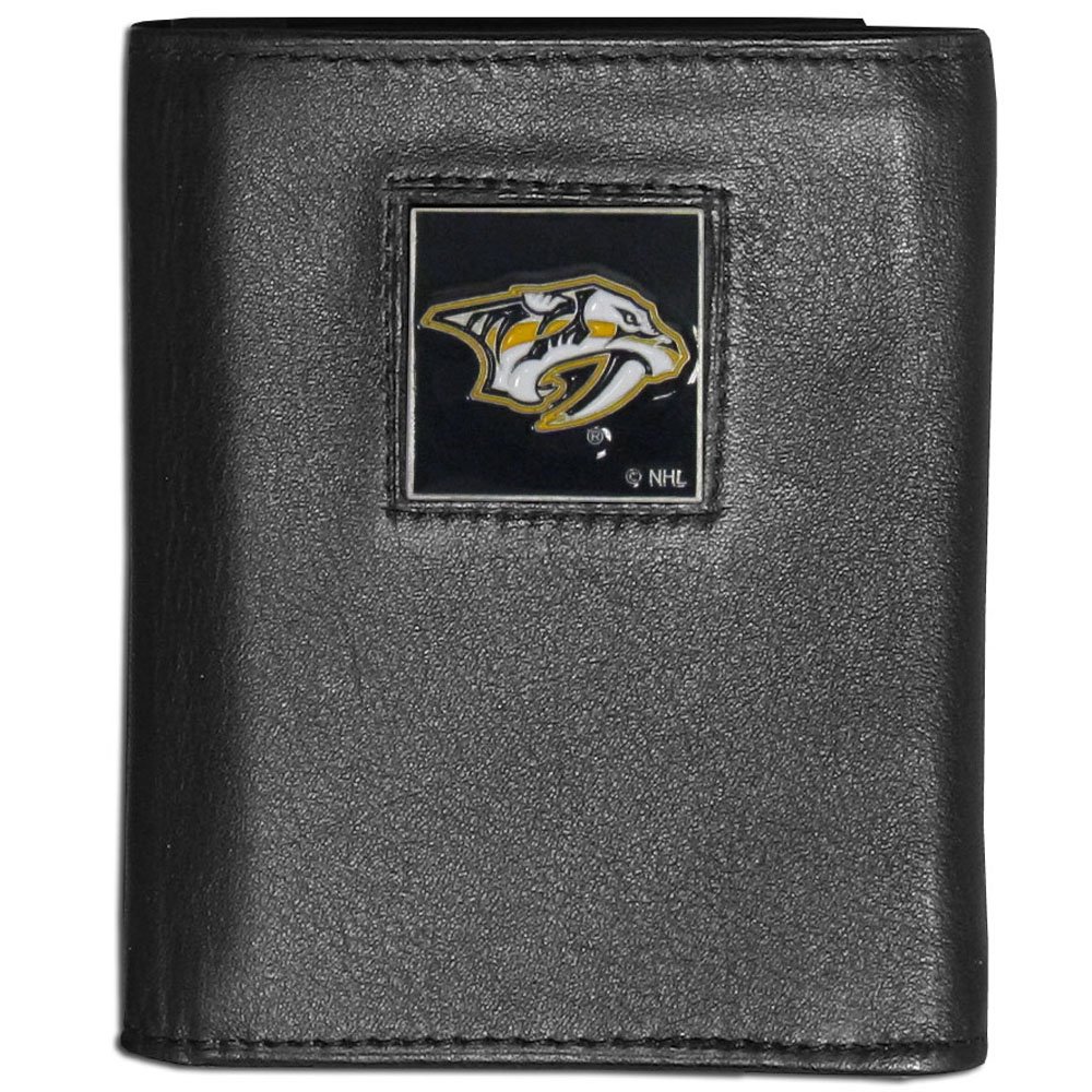 Siskiyou Sports NHL Nashville Predators Genuine Leather Tri-Fold Wallet