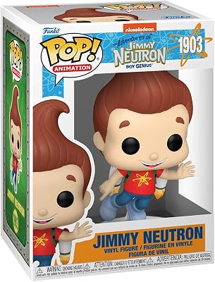 Pop! Animação: Jimmy Neutron - Jimmy - Figura de vinil colecionável - Ideia de Presente - Merchandising Oficial - Brinquedos para Crianças e Adultos - Fãs de TV - Boneca de Colecionador & Exposição