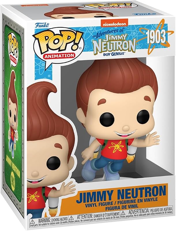 Pop! Animação: Jimmy Neutron - Jimmy - Figura de vinil colecionável - Ideia de Presente - Merchandising Oficial - Brinquedos para Crianças e Adultos - Fãs de TV - Boneca de Colecionador & Exposição