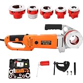 AGULIUM 2300W Electric Pipe Threader with 6 Dies(1/2" To 2"), Ratchet Pipe Threader Kit, Portable Electric Threading Machine with Carrying Case for Water/Gas/Electrical Pipe