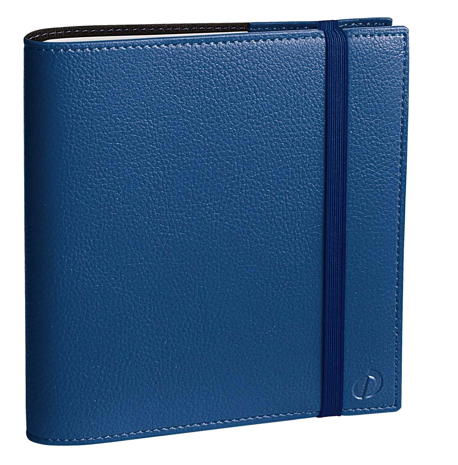 Quo Vadis - Collection: Time & Life Time & Life Medium with elastic – Civil Diary – Week to View – 16 x 16 cm Blue Metal – Year 2023