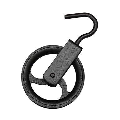 Umlenkrolle Seilrolle Heberolle Baurolle Bauaufzug Flaschenzug Vogelrolle Haken (140mm)